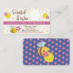 Carte de visite Bee Scratch & Win