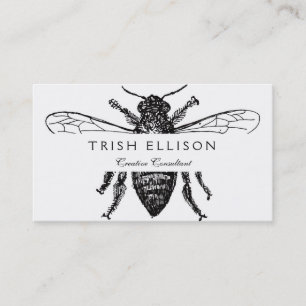 Carte De Visite Bee Worker Honey Black Bumblebee