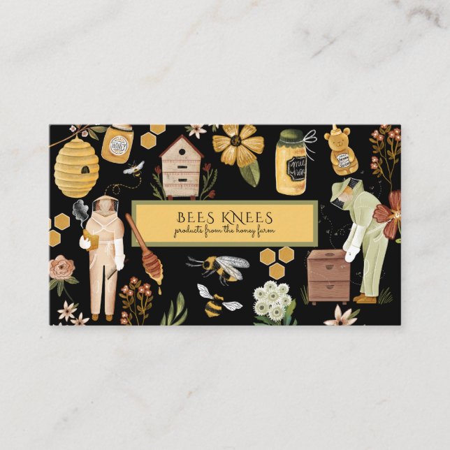 Carte De Visite Beekeeper Apiary Honey Products  (Devant)