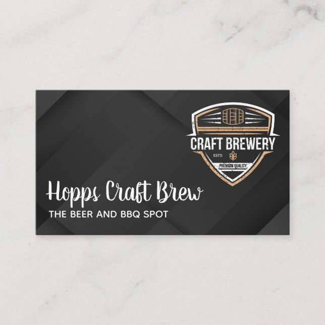 Carte De Visite Beer Garden | Brewery (Devant)