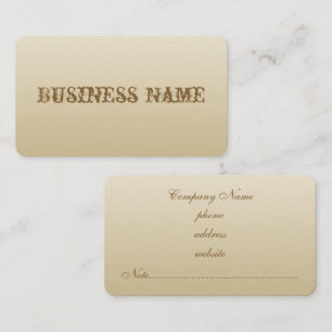 Carte de visite Beige Antique
