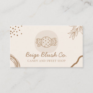 Carte De Visite Beige Blush Wedding planner Anniversaire Menace Ca