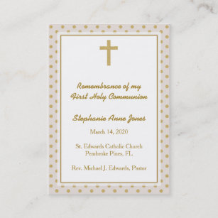 Cartes De Visite Premiere Communion Zazzle Fr