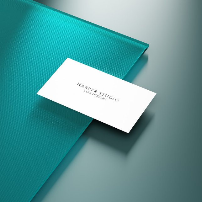 Carte De Visite Beige Elegant Plante Shadow Mode (Créateur téléchargé)