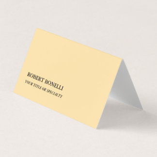 Carte De Visite Beige Moderne Design minimaliste Unique
