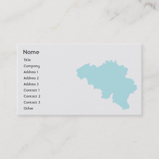 Carte De Visite Belgique - Affaires (Devant)