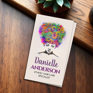 Carte De Visite Belle femme afro-américaine Silhouette