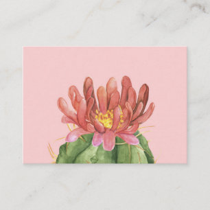 Carte De Visite Belle Fleur Succulente