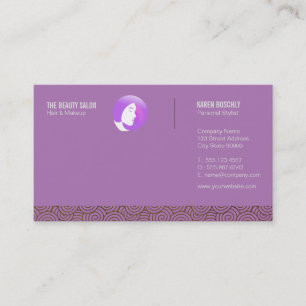 Carte De Visite Belle icône de femme