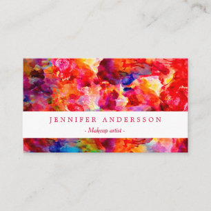 Carte De Visite Belle peinture abstraite colorée