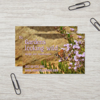 Carte De Visite Belles plantes pour concepteur de jardin