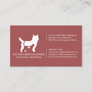 Carte De Visite Bénévole du refuge pour chats et chiens de Bourgog