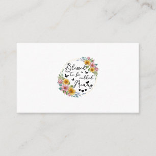 Carte De Visite Béni D'Être Appelé Maman Tournesol Maman Mères