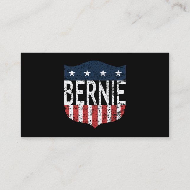 Carte De Visite BERNIE étoiles et rayures (Devant)