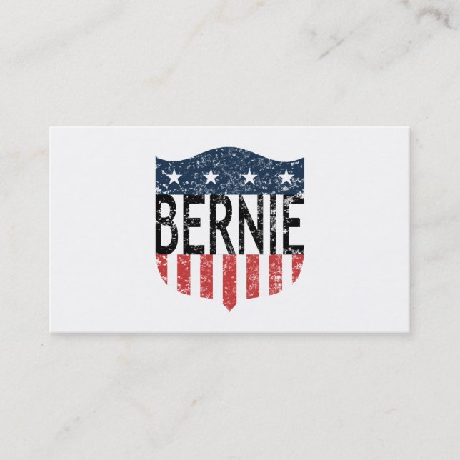 Carte De Visite BERNIE étoiles et rayures (Devant)