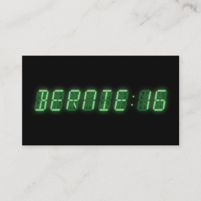 Carte De Visite Bernie Sanders Digital Readout (Devant)