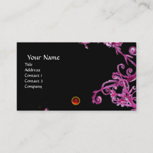 Carte De Visite BERRIES MAGIQUES MONOGRAM perle bleue