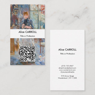 Carte De Visite Berthe Morisot - Dans la salle à manger - Code QR