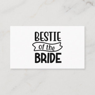 Carte De Visite Bestie De La Mariée