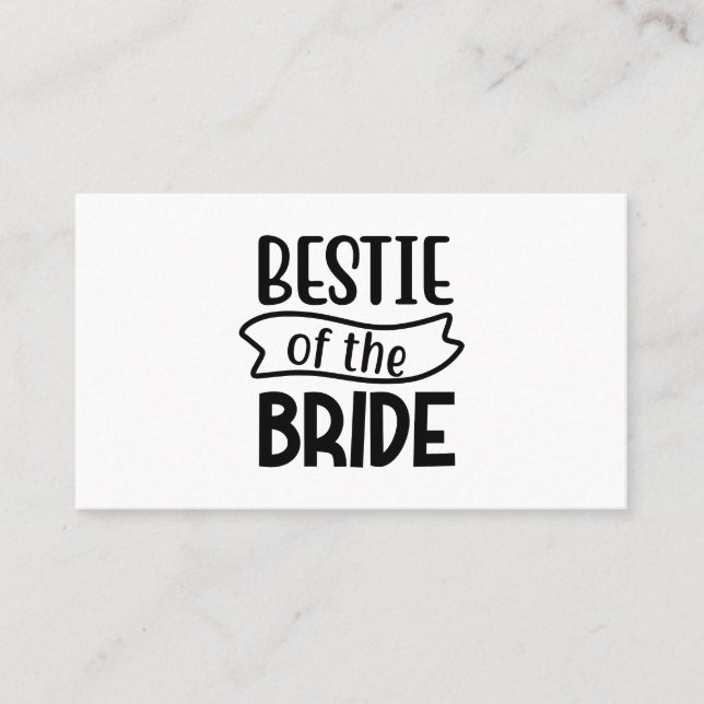 Carte De Visite Bestie De La Mariée (Devant)