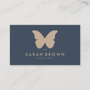 Carte De Visite Beurre simple logo Marine