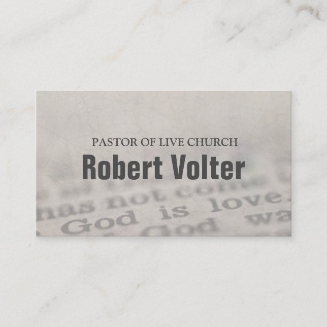 Carte De Visite Bible-christianisme-Carte de visite religieux (Devant)