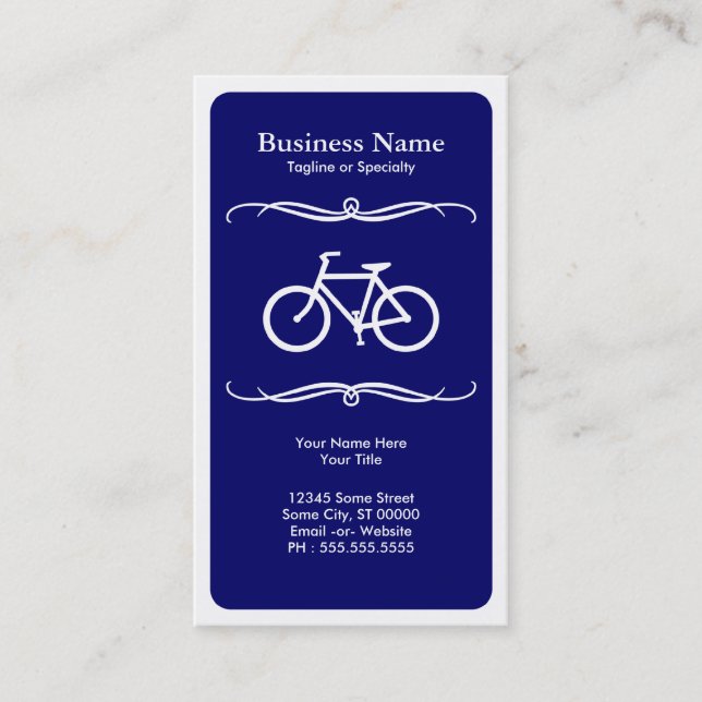Carte De Visite bicyclette de mod (Devant)