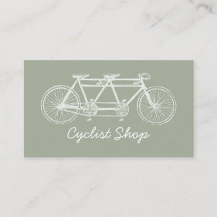 Carte De Visite Bicyclette en tandem, Cyclisme, Bicycliste