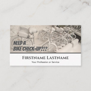 Carte De Visite Bicyclettes à neige gelées amusantes pour les atel