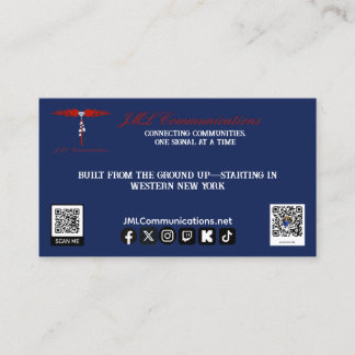 Carte De Visite Bienvenue chez JML Communications