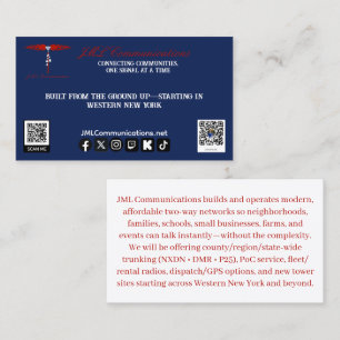 Carte De Visite Bienvenue chez JML Communications