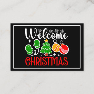 Carte De Visite Bienvenue Noël