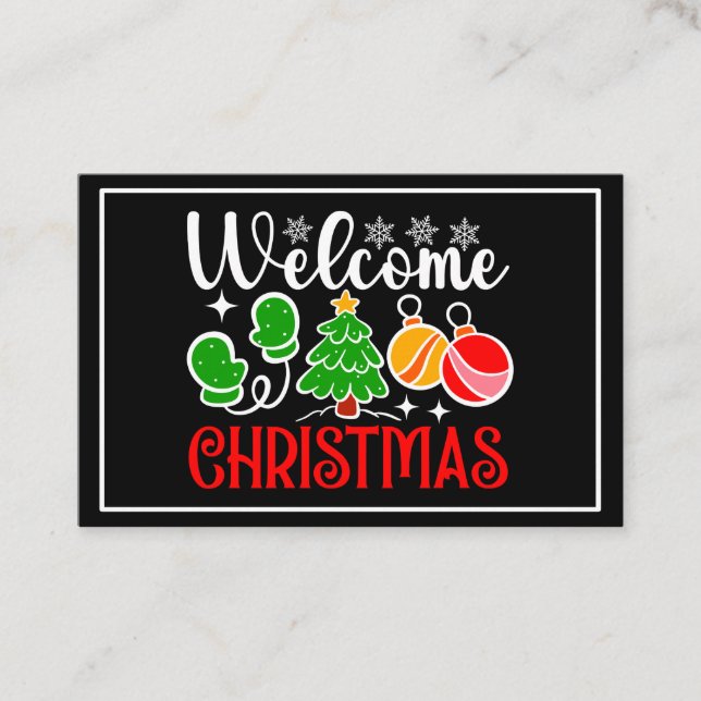 Carte De Visite Bienvenue Noël (Devant)