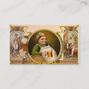 Carte De Visite Bière le cru national de boissons rétro