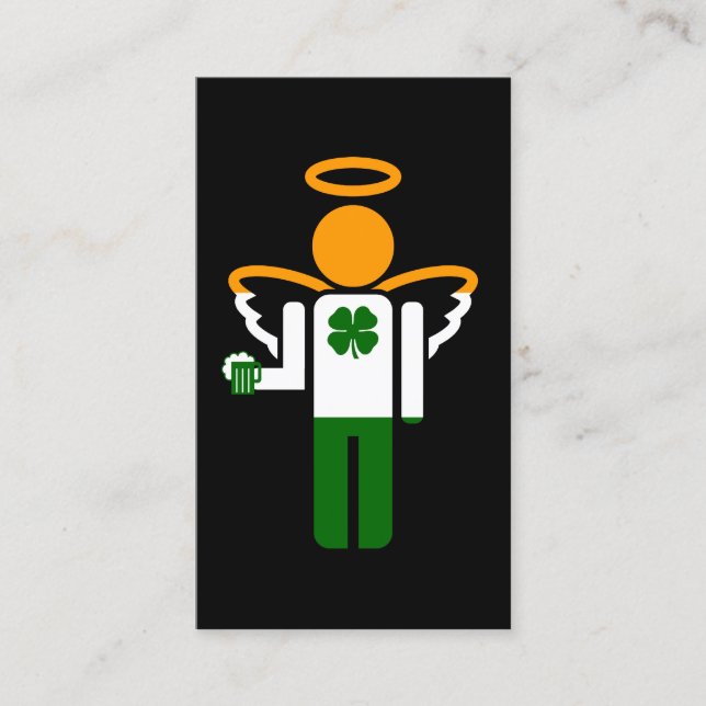 Carte De Visite bières irlandaises angel (Devant)