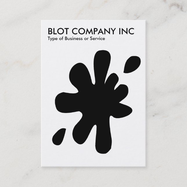 Carte De Visite Big Blot - noir sur blanc (Devant)