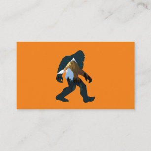 Carte De Visite Bigfoot de la forêt nocturne