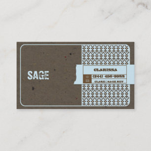 Carte De Visite Bigorneau naturel de papiers