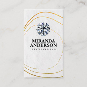 Carte De Visite Bijou diamant Art Gold Line