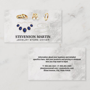 Carte De Visite Bijouterie   Anneaux Colliers Or