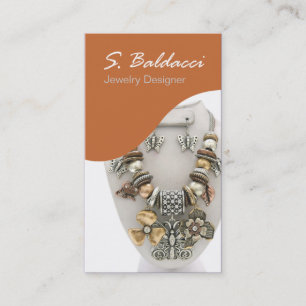 Carte De Visite Bijoutier de coutume de concepteur de bijoux