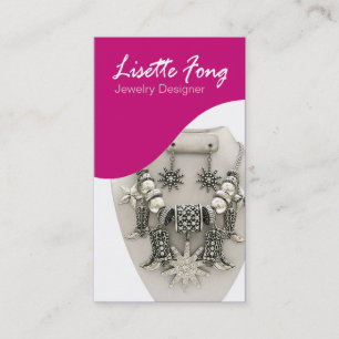 Carte De Visite Bijoutier de coutume de concepteur de bijoux