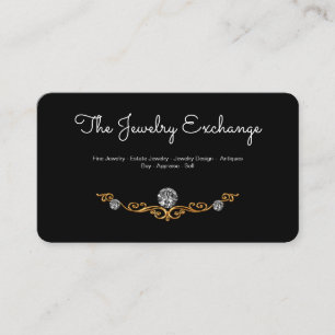 Carte De Visite Bijoutier Glitzy Élégant
