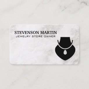 Carte De Visite Bijoux Colliers sur Mannequin