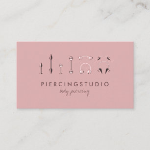 Carte De Visite Bijoux corporels roses magasin de piercing boho ch