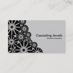 Carte De Visite Bijoux en cascade - gris clair CCCC