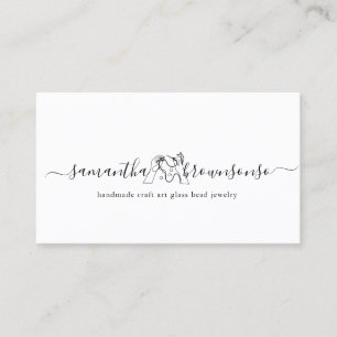 Carte De Visite Bijoux en perle d'art artisanal