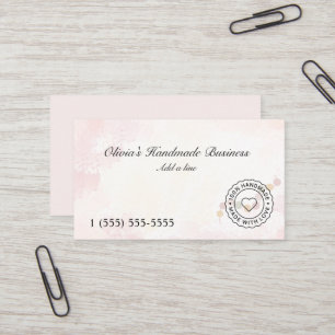 Carte De Visite Bijoux Faits Main avec Amour