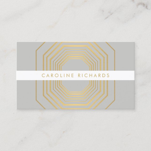 Carte De Visite Bijoux Glam Deco Design Mode Boutique No 8 (Devant)