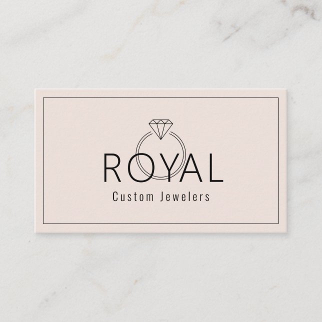 Carte De Visite Bijoux sur mesure, Réparation de bijoux, Boutique, (Devant)